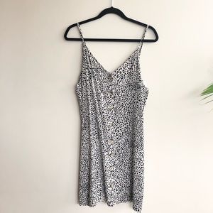 Leopard Dot Slip Dress